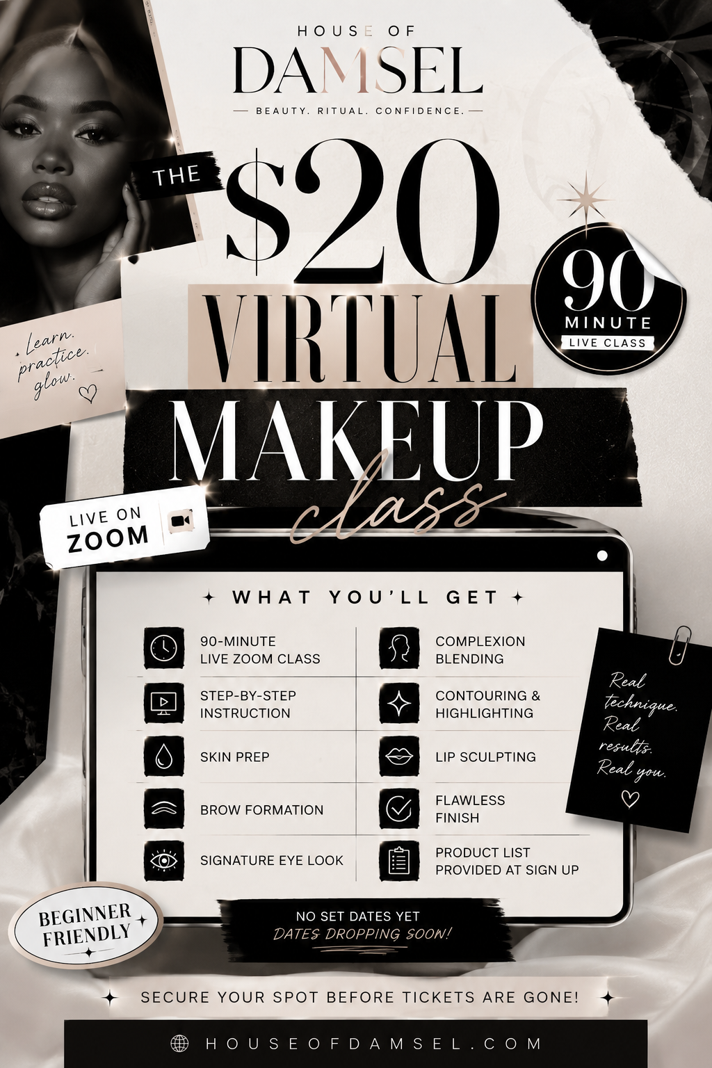 Signature Glam Virtual Makeup Class